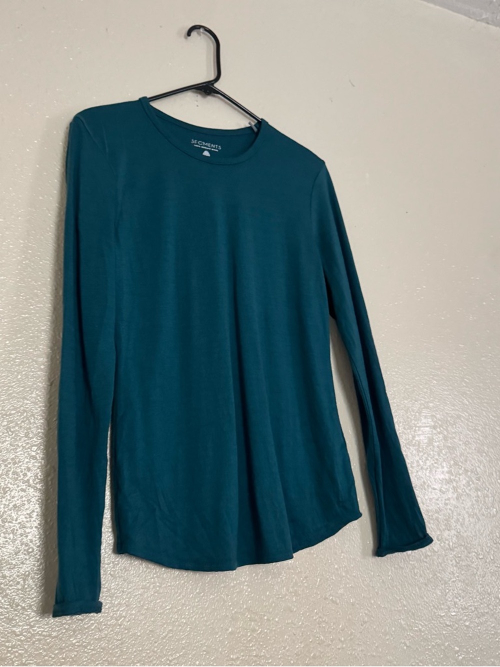 Segments 100% Merino Wool Emerald Green Long Sleeve Shirt - Picture 5 of 5